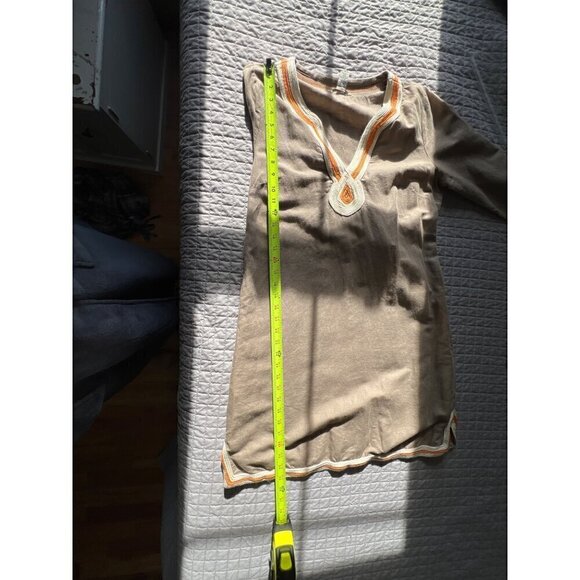 Lucky Brand  Dress M Linen Blend Lagom Beachy Boho Lagenlook - Picture 7 of 11